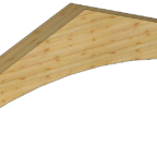 Dźwigar wielkogabarytowy z drewna klejonego