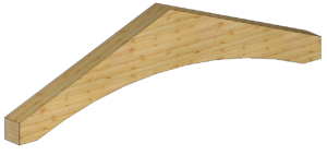 Dźwigar wielkogabarytowy z drewna klejonego
