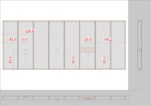 Punkty wodno - kanalizacyjne wymiarowane położenia