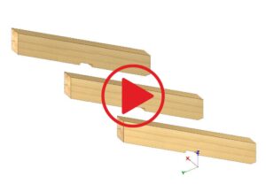 Zamek galicyjski - obróbka krokwi