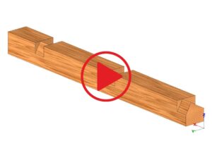 Zamek galicyjski - obróbka murłaty