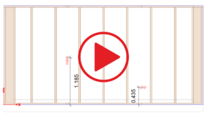Wstawianie punktów elektrycznych w widoku konstrukcji ściany