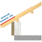 Wycięcie pod deskowanie nakrokwiowe - okap