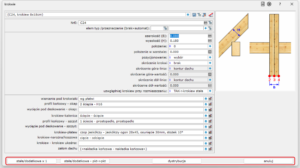 Parametry krokwi - wstawianie i dystrybucja