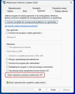 Monitory 4K - systemowe ustawienia skalowania aplikacji