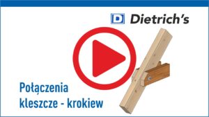 Połączenie kleszcze - krokiew